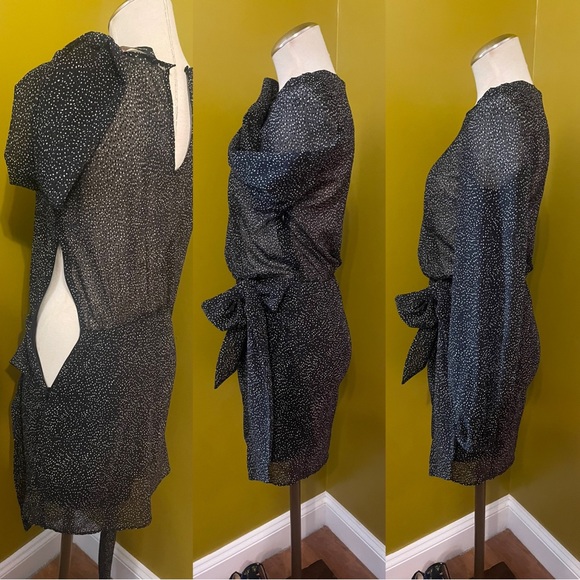 Zara Trafaluc Polka Dot Semi Sheer Mini Dress - Picture 3 of 8